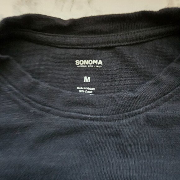 Sonoma Goods For Life® Tie Waist Knit Dress Sz M Black - Picture 8 of 12